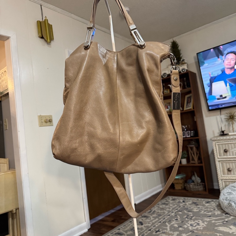 Foley + Corinna Tan Vegan Leather Hobo Bag